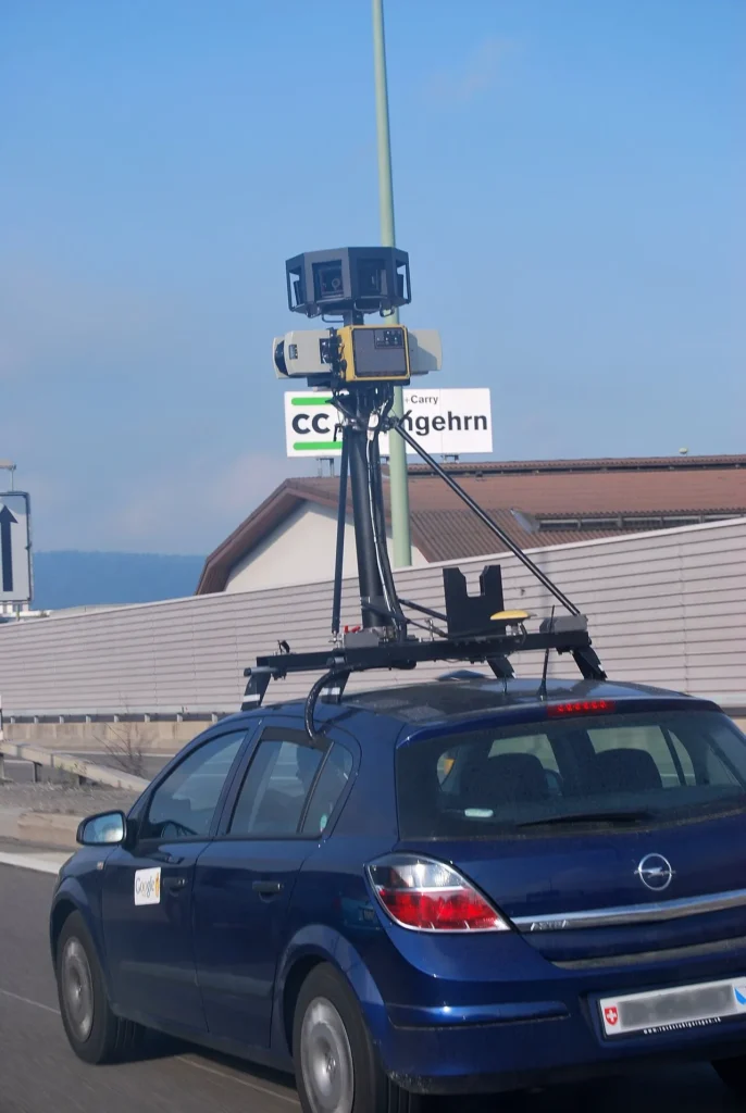 A Google Street View camera car, the technology whose licensing costs pushed GeoGuessr to drop its free mode