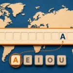The 50 Hardest Countries to Guess by Name World map and Hangman-style Kyrgyzstan puzzle showing why it is the hardest country name to guess.